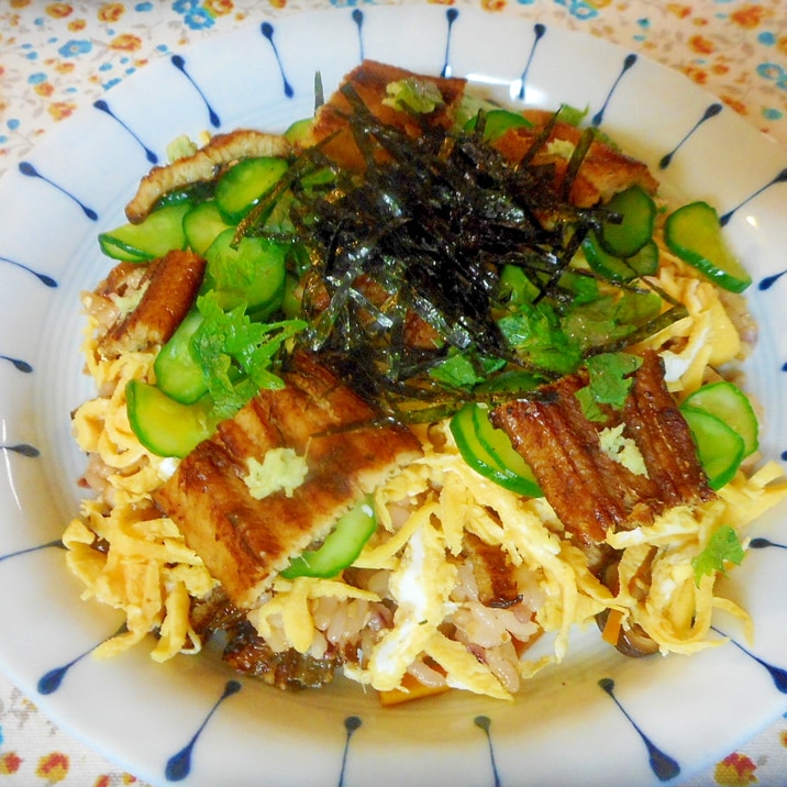 アナゴの白焼きちらし寿司